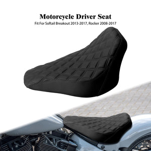 Selle solo conducteur profil bas façon cuir pour Harley-Davidson Softail - vue 11