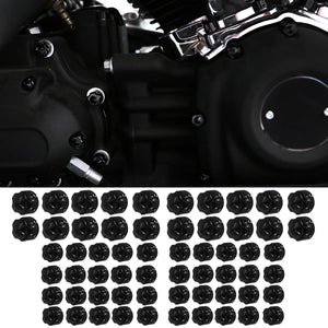 Kit de caches de vis moteur pour Harley Softail et Touring - vue 1