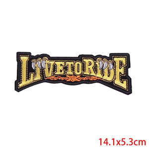 Écusson brodé biker/punk thermocollant - vue 16