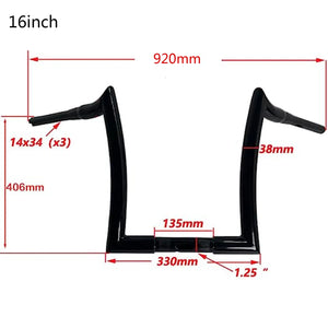 Guidon ape hanger pour Harley Road Glide - vue 4