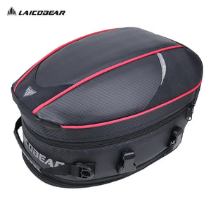 Sacoche de selle arrière noire imperméable pour moto - vue 8