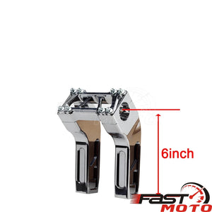 Risers de guidon noirs en aluminium pour moto Harley-Davidson - vue 17