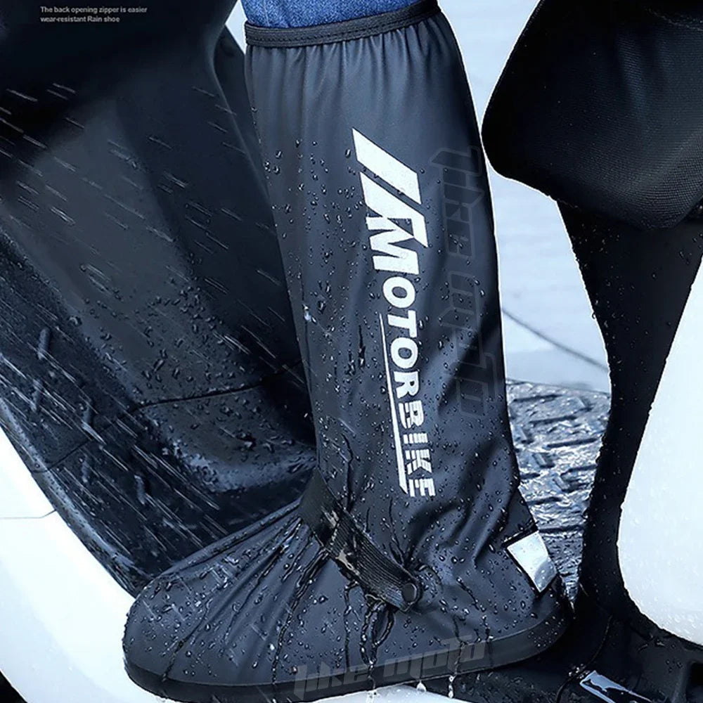 Couvre-bottes moto imperméables tige haute réfléchissants - vue 2