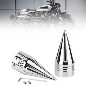 Caches d'écrou d'axe avant pointus pour Harley Touring - vue 6