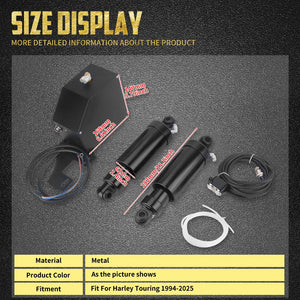 Kit Suspension Arrière Pneumatique - Harley-Davidson Touring 1994-2025 – photo 6/7