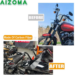 Protège-mains en fibre de carbone pour Harley Softail Street Bob 114, Heritage Classic – photo 5/20