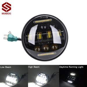 Phare LED 5,75 pouces pour Harley Sportster Dyna Softail - vue 5