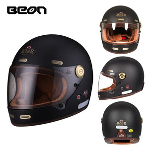 Casque moto intégral rétro - vue produit - vue 12