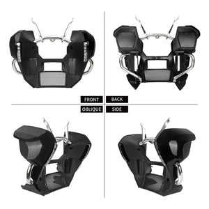 Kit bas de carénage noir et chromé pour Harley-Davidson Touring - vue 3
