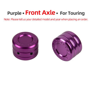 Caches d'Écrou d'Essieu Avant/Arrière CNC pour Harley Touring, Softail, Sportster – photo 21/24