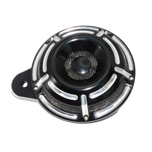 Cache de klaxon CNC noir et chrome pour Harley-Davidson Big Twin, Electra Glide et Sportster XL883 - vue 10