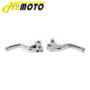 Leviers de frein et d'embrayage courts noirs pour Harley Touring - vue 13