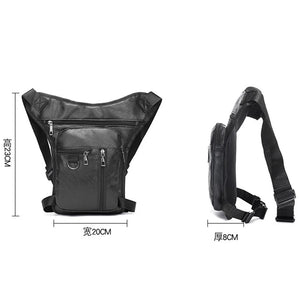 Sacoche de cuisse noire pour motard - vue 5