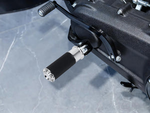 Repose-pied avant conducteur noir/chromé pour Harley-Davidson Softail Breakout FXBR/FXBRS et Low Rider FXLRS – photo 4/8