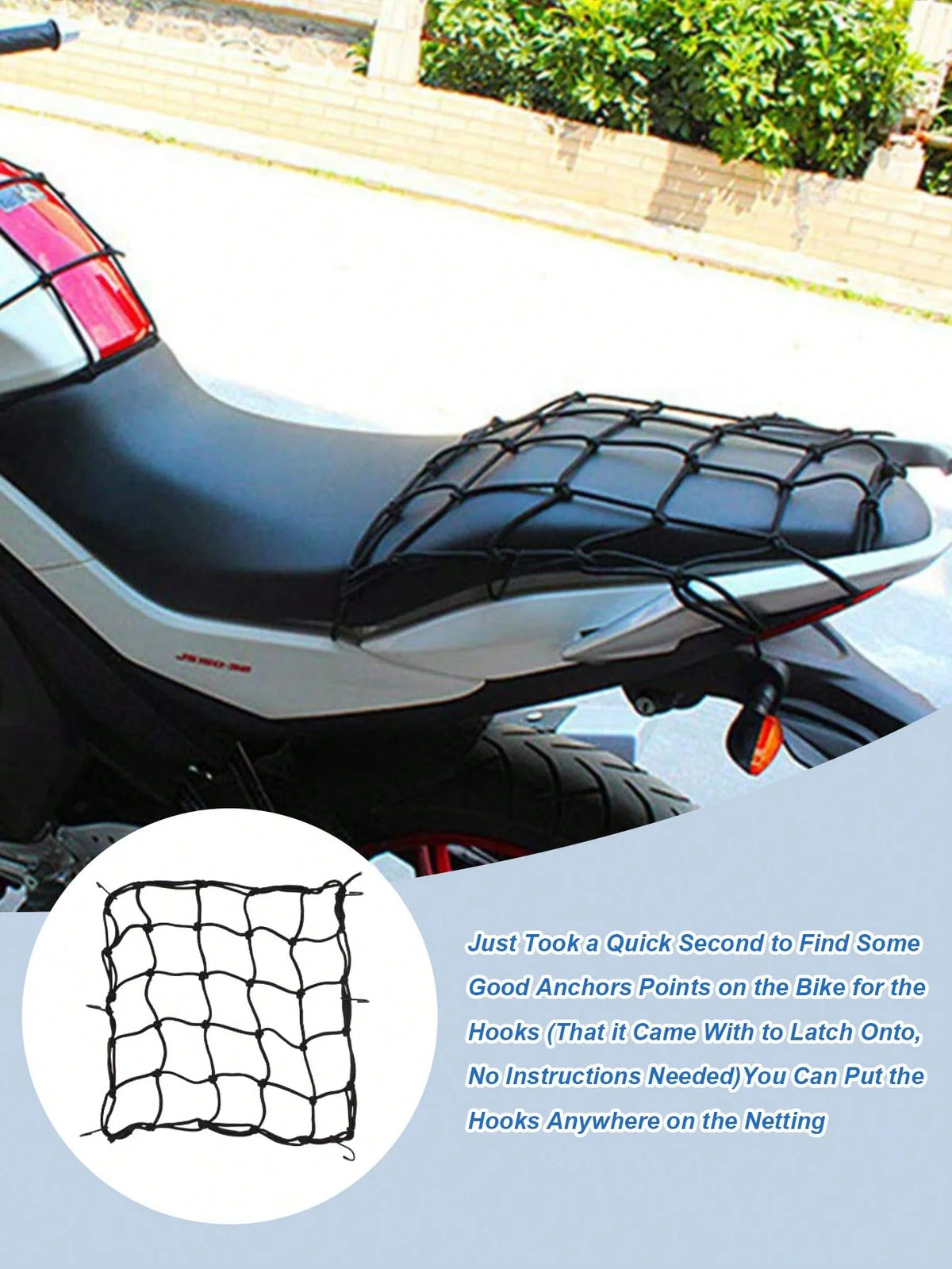 Filet de bagage élastique pour Harley Davidson - vue 2