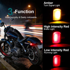 Clignotants arrière LED mini avec stop et veilleuse pour Harley Touring, Softail, Sportster et Dyna - vue 5