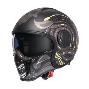 Casque Moto Modulable 4-en-1 - Double Visière, Homologué DOT/ECE