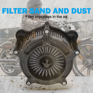 Kit de filtre à air gris CNC complet pour Harley-Davidson Sportster, Touring, Dyna, Softail – photo 4/10