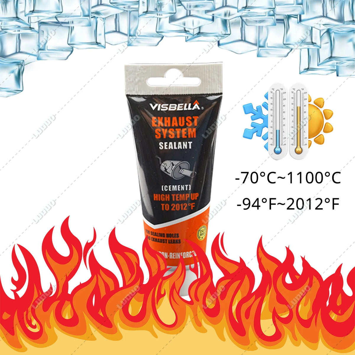 Pâte de réparation d'échappement pour Harley Davidson - vue 2