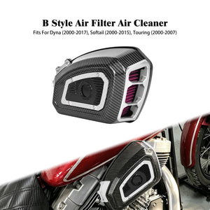 Filtre à Air Haute Performance Chromé - Harley-Davidson Sportster, Dyna, Softail, Touring (Multi-Modèles selon Année) – photo 8/10