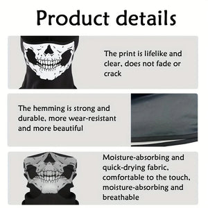 Cagoule Moto Tête de Mort - Masque Coupe-Vent - vue 4