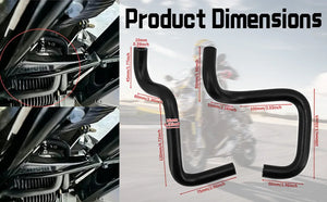 Durite noire en caoutchouc pour circuit d'huile de Harley Touring - vue 1