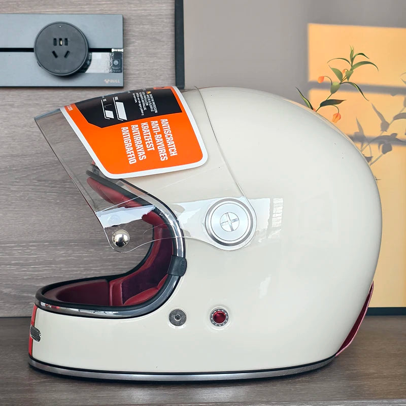 Casque moto intégral fibre de verre - vue produit - vue 2