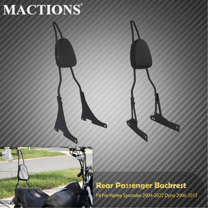 Dossier Passager (Sissy Bar) - Harley-Davidson Sportster XL 2004-2022 & Dyna 2006-2017 – photo 1/8