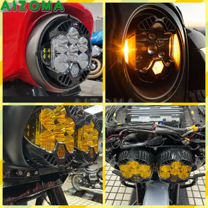 Phare avant / carénage optique pour Harley-Davidson Touring Road Glide FLTRX, Street Glide Ultra CVO – photo 6/13