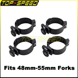 Colliers de fixation de fourche pour support de pare-brise de moto - vue 7
