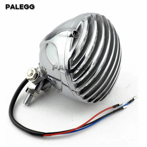 Phare rétro à grille pour Harley chopper bobber - vue 9