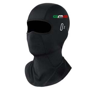 Cagoule moto noire portée sous le casque - vue 11