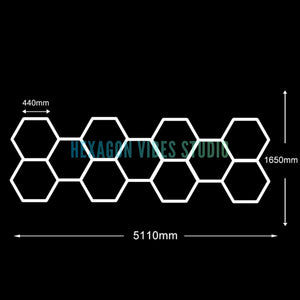 Panneau LED hexagonal nid d'abeille 6500K pour garage, salon de coiffure et atelier – photo 36/36