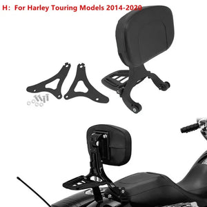 Dossier conducteur/passager réglable (sissy bar) noir/chrome pour Harley-Davidson Softail Breakout, Touring 2009-2017 – photo 7/27