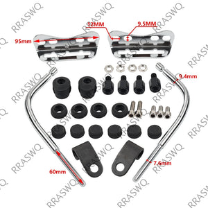 Kit de fixation universel de pare-brise noir pour moto - vue 5
