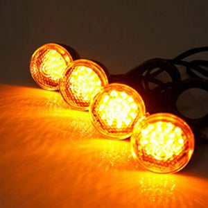 Kit clignotants LED bullet chromés pour Harley fourche 41 mm - vue 4