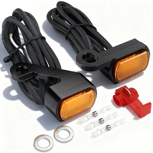 Clignotants avant LED mini format avec feu de jour pour Harley-Davidson Touring 2009-2017 et Softail 2015-2024 – photo 10/12