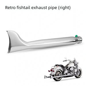 Silencieux queue de poisson inox pour Harley Sportster bobber - vue 6