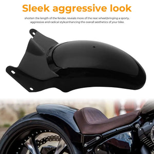 Garde-boue arrière noir vif pour Harley Softail Breakout - vue 3