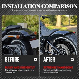 Garde-Boue Arrière avec Feu LED Stop/Clignotant - Harley-Davidson Softail Breakout & Fat Boy 2018-Up – photo 5/8