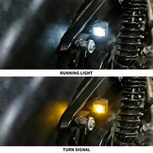 Mini clignotant arrière LED ambré pour Harley-Davidson Sportster - vue 4