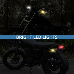 Clignotants LED type balle rétro pour moto chopper et bobber, lot de 2 - vue 2