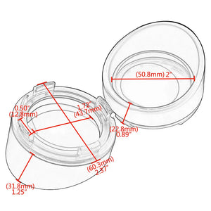 Visière de clignotant bullet pour Harley Dyna Softail Sportster - vue 6