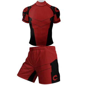 Ensemble compression rashguard + short MMA - vue 7