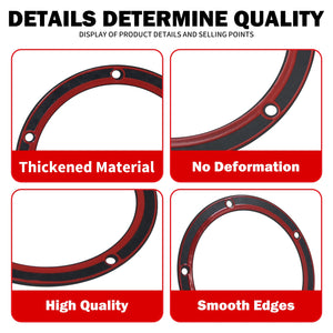 Joint de carter derby noir et rouge pour Harley-Davidson Twin Cam - vue 3