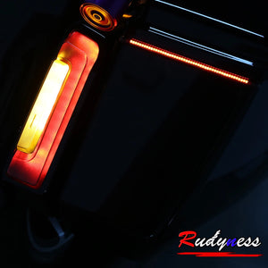 Feu arrière LED fumé avec clignotant ambre pour Harley-Davidson Touring - vue 3