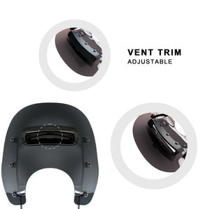 Pare-brise fumé détachable pour Harley Road King - vue 4