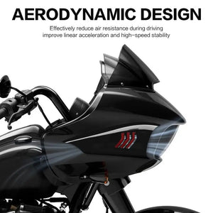 Déflecteur d'air latéral noir pour Harley Road Glide - vue 5