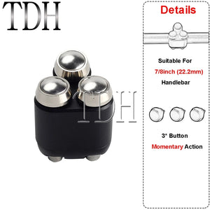 Commodo 2 ou 3 boutons pour Harley guidon 22/25 mm - vue 18