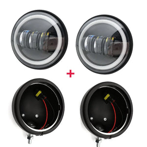 Phares additionnels LED et supports pour Harley Touring - vue 10